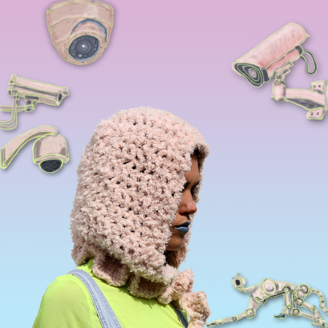 hooded scarf dusty pink