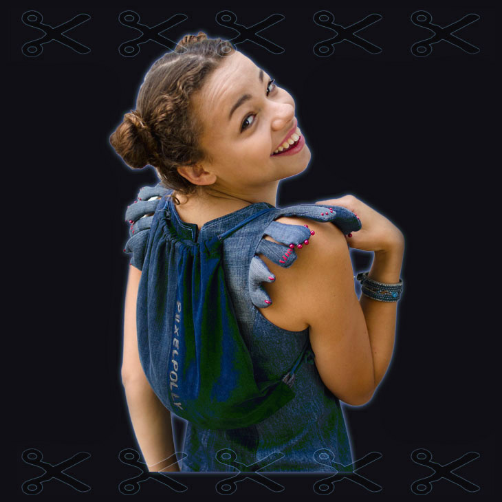 Denim backpack small DIY tutorial