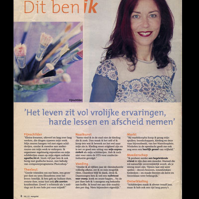 Artikel in de Margriet 2002