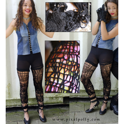 knittedandknottedleggingnylonwithlycradetailsbypixelpolly