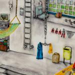 concept jongenskamer - concept drawing boys room