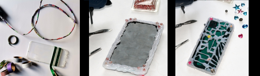 mobielhoesjes maken met lijmpistool